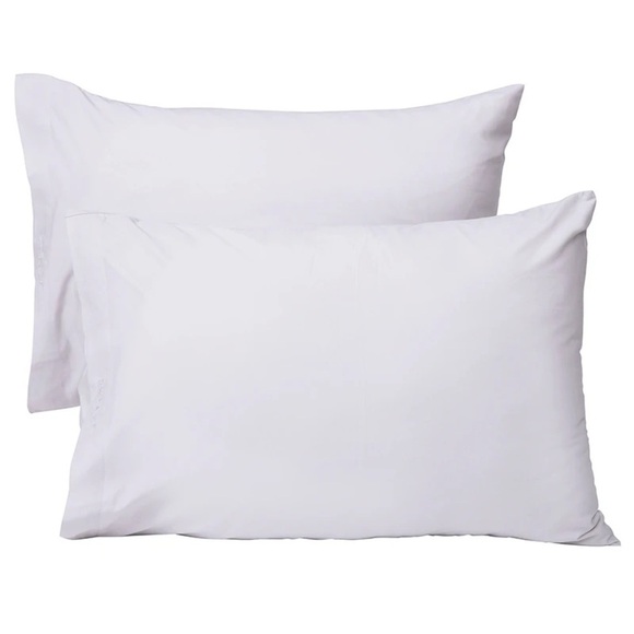 NEW Sweave Gray Standard Queen Egyptian Cotton Pillow Cases Set of 2 - Picture 1 of 6
